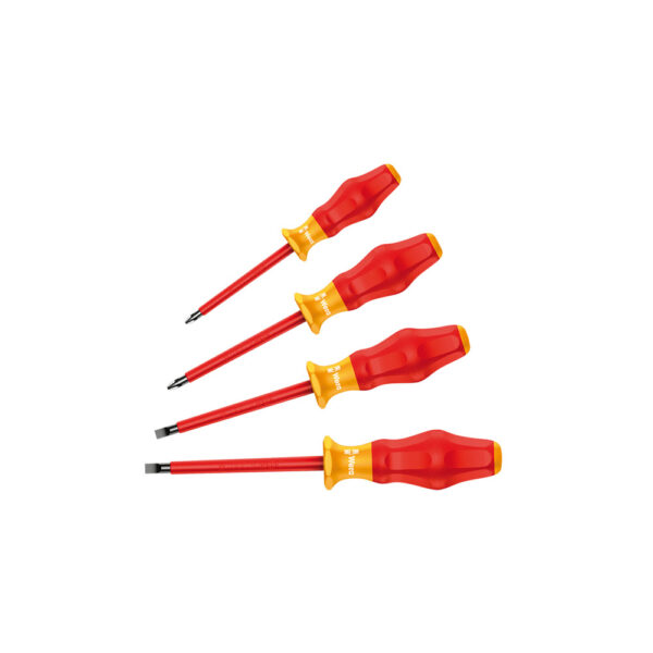 05345212001 Wera Kraftform Comfort VDE 1160i/1162i/4 Juego de Desarmador de Seguridad de 4 Piezas