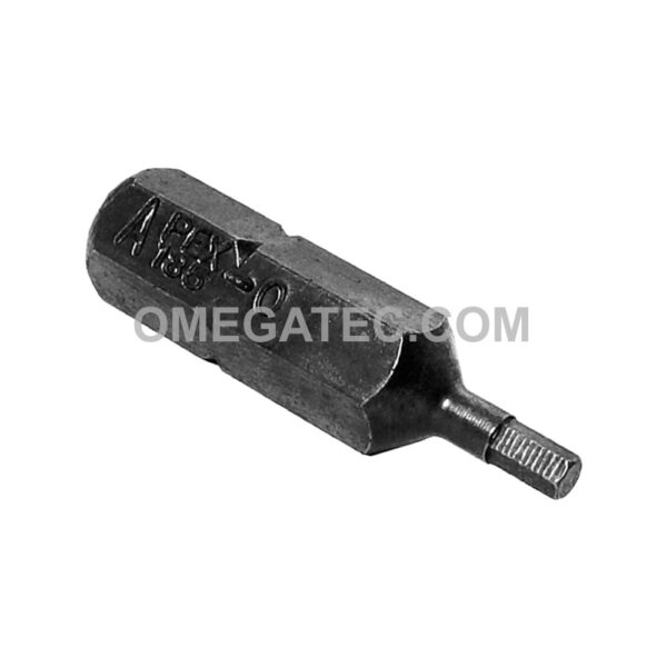 185-0X Apex Punta con Cabeza de Dado (Hex-Allen) 1/4''