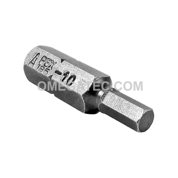 185-10X Apex Punta con Cabeza de Dado (Hex-Allen) 1/4''