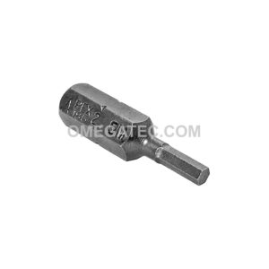 185-2.5MM Apex Punta con Cabeza de Dado (Hex-Allen) 1/4'', Métrico