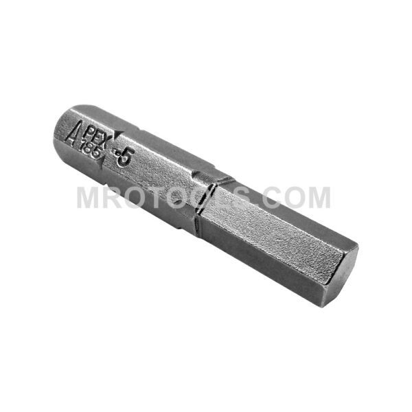 185-5X Apex Punta con Cabeza de Dado (Hex-Allen) 1/4''