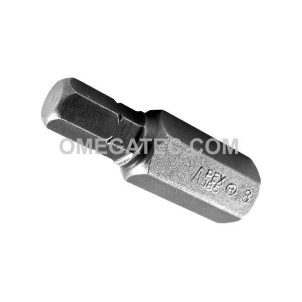 185-8X Apex Punta con Cabeza de Dado (Hex-Allen) 1/4''