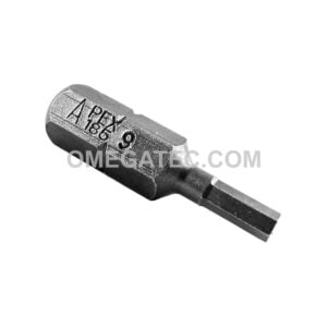 185-9X Apex Punta con Cabeza de Dado (Hex-Allen) 1/4''