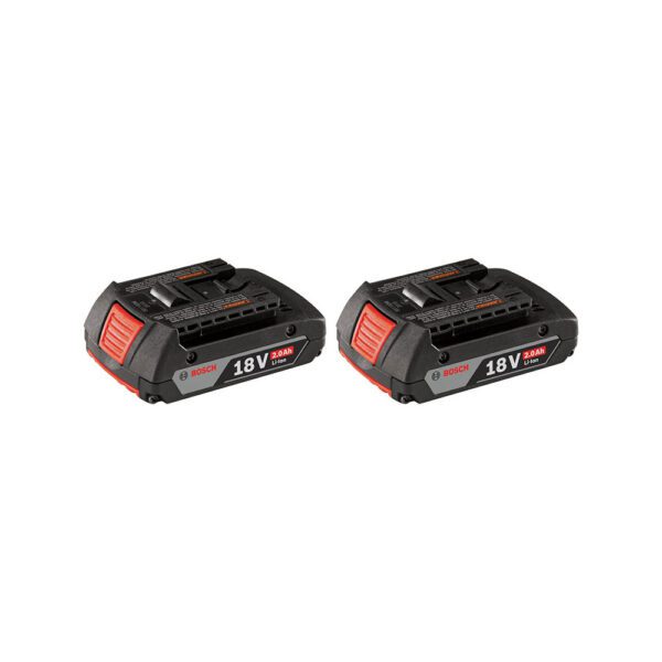 Bosch BAT612-2PK Batería SlimPack de Litio-Ion 18V 2.0Ah (Paquete de 2)