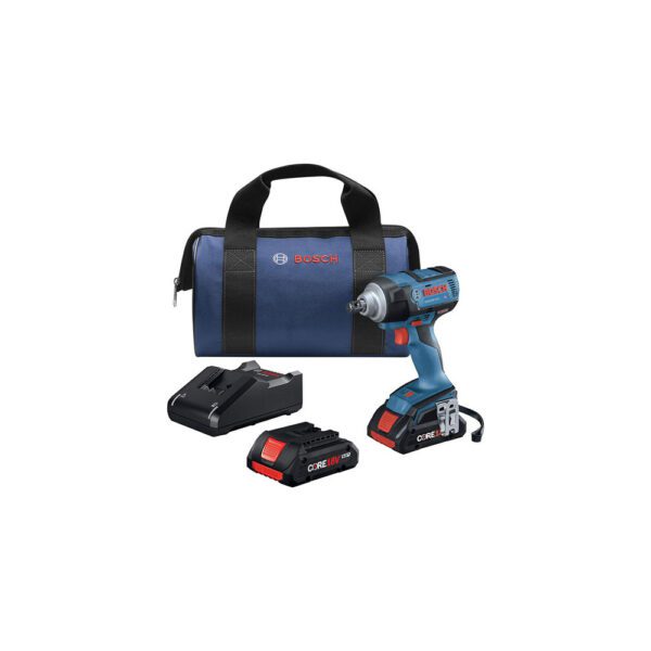 Bosch GDS18V-221B25 Kit de Llave de Impacto sin Escobillas EC de 1/2'' de 18V