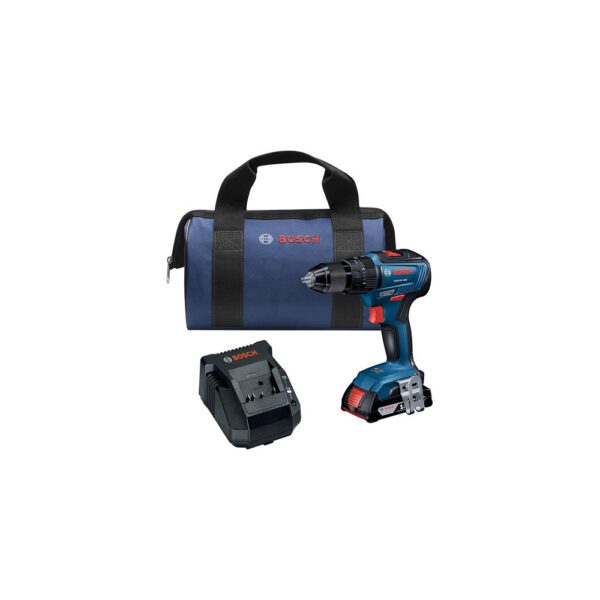 Bosch GSB18V-490B12 Kit de Destornillador de Taladro de Martillo sin Escobillas EC 18V 1/2''