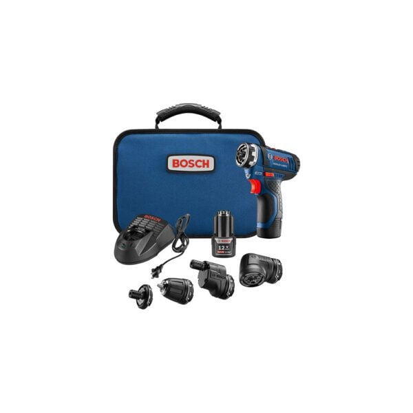 Bosch GSR12V-140FCB22 Kit de Taladro/Atornillador FlexiClick 5-en-1 de 12V Max