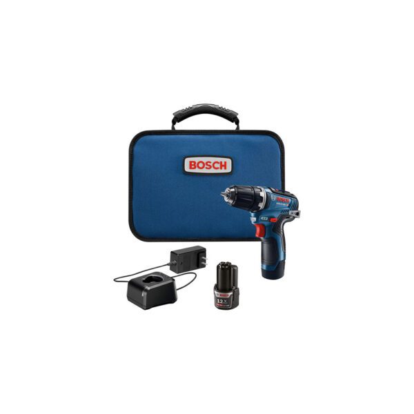 Bosch GSR12V-300B22 Kit de Taladro/Atornillador sin Escobillas EC de 12V Max