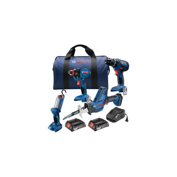 Bosch GXL18V-496B22 Kit Combinado de 4 Herramientas de 18V