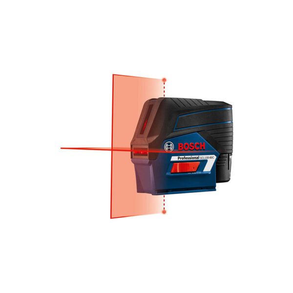 Bosch GCL100-80C Láser Cruzado Conectado de 12V Max con Puntos de Plomada