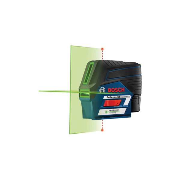 Bosch GCL100-80CG Láser Cruzado Conectado de Haz Verde de 12V Max con Puntos de Plomada