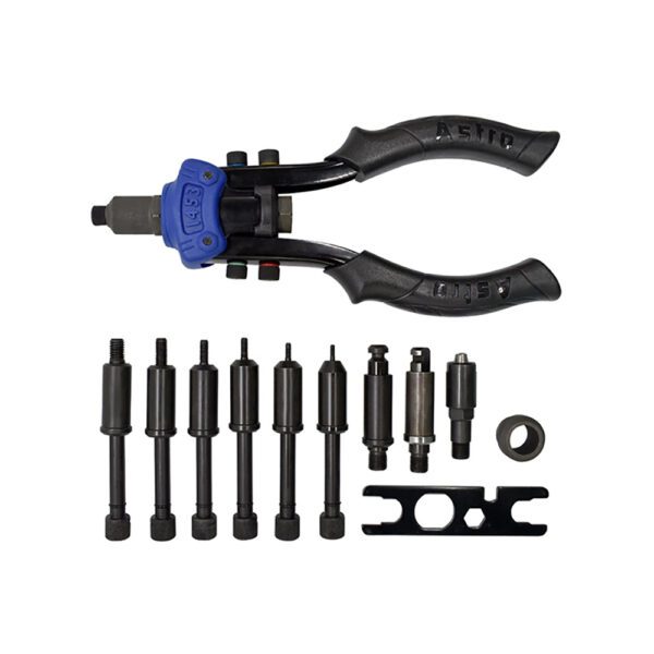 Astro Pneumatic 1453 Kit de Remachadora Manual Combinada para Tuercas Remachables y Remaches Pop