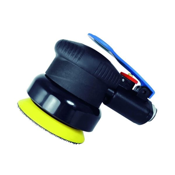 Astro Pneumatic 330 ONYX Lijadora de Palma para Acabados de 3'' con Almohadilla de Respaldo Hook & Loop - Carrera de 3/32