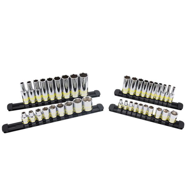 Astro Pneumatic 4138 Juego de 38 Dados de 1/4'' y 3/8'' de Accionamiento, Punto de 6, SAE, Visibles y Luminosos