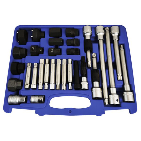 Astro Pneumatic 7878 Kit de Servicio y Extracción de Polea de Alternador Maestro de 30 Piezas