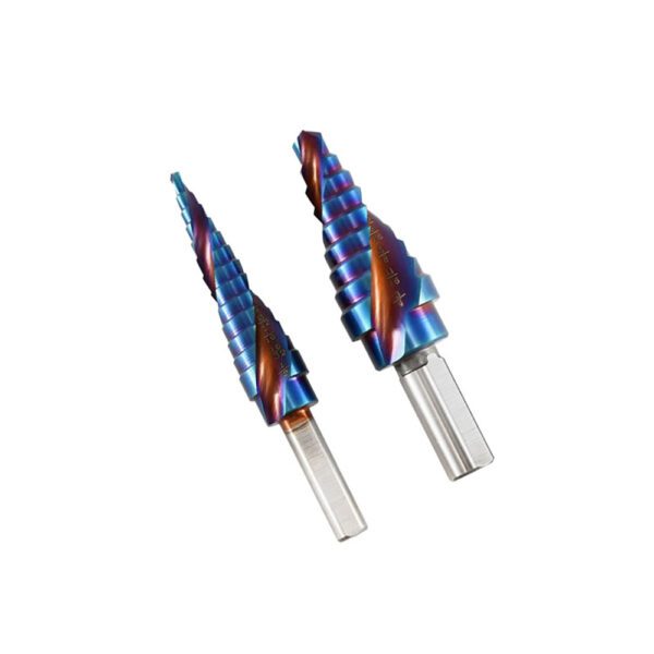 Astro Pneumatic 9442 Juego de 2 Piezas de Broca Escalonada de Acero Azul Max-Duty