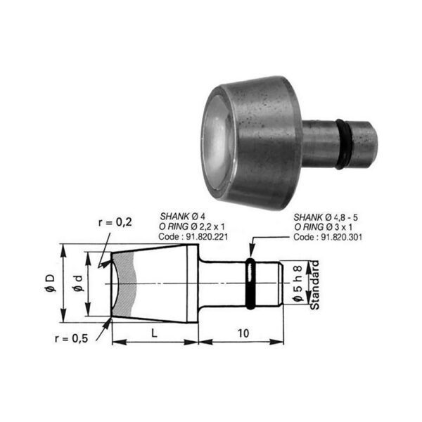 60711120 Cleco RB401 Set de Remache Tipo Cabeza Universal