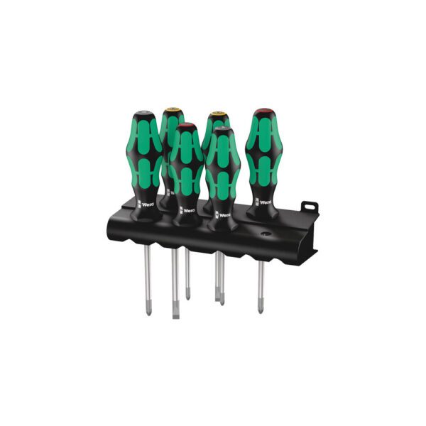 05105622001 Wera Juego de 6 Piezas 335/350/355 Kraftform Plus Lasertip Destornillador