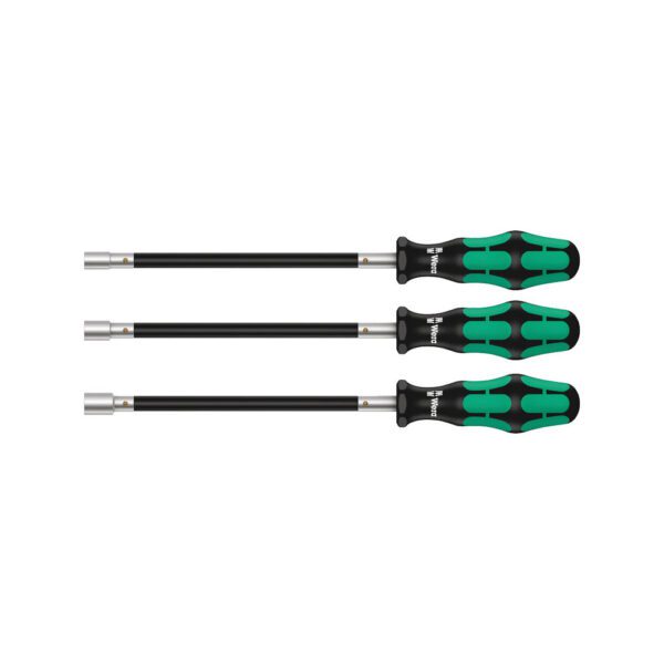 05135311001 Wera Juego de 3 Piezas 391 Kraftform Plus Destornillador para Abrazaderas de Manguera
