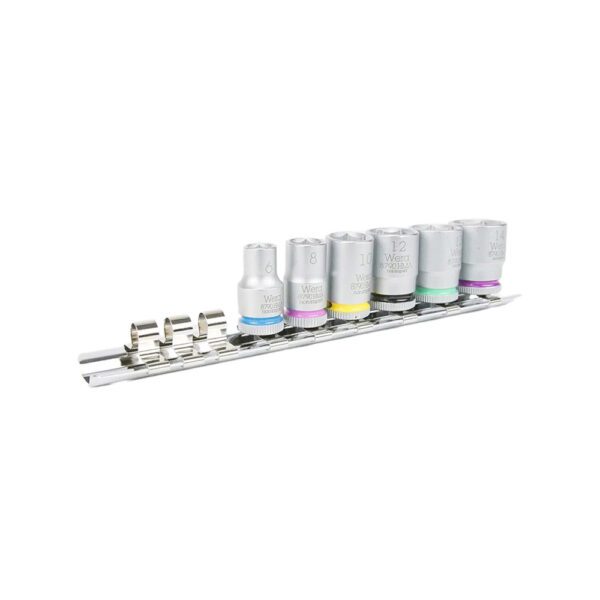 05300200001 Wera Juego de 6 Dados 1/4'' Zyklop