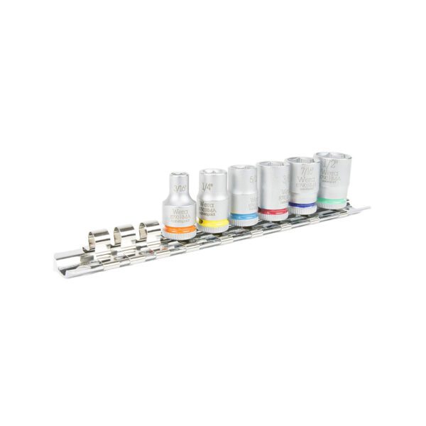 05300201001 Wera Juego de 6 Dados 1/4'' Zyklop Imperial