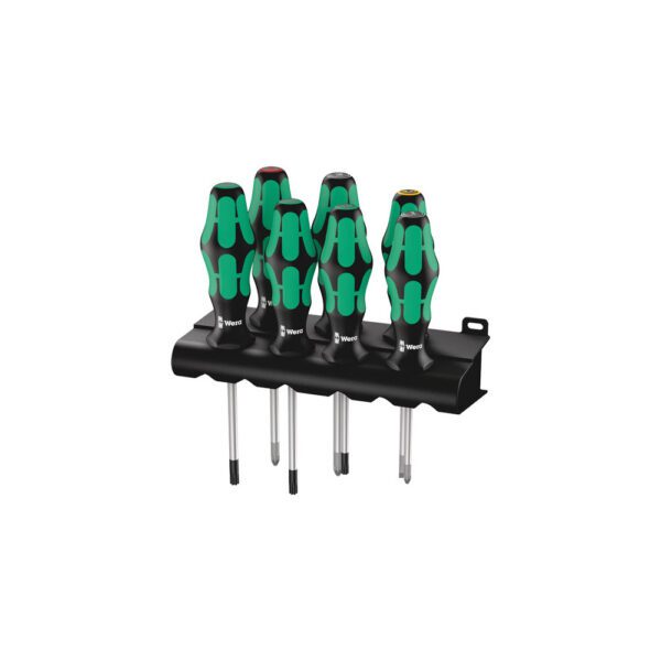 05320540001 Wera Juego de 7 Piezas 335/350/367 Kraftform Plus Lasertip Destornillador