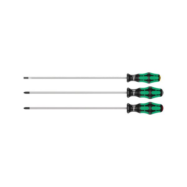 05347735002 Wera Juego de 3 Piezas 335/350/355 Kraftform Plus Destornillador con Hoja Larga de 300mm