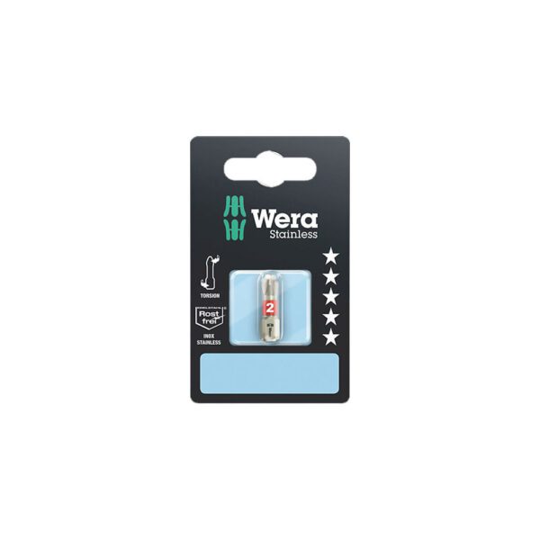 05073612001 Wera Punta 3851/1 TS SB Acero Inoxidable Phillips 1/4'' Hex