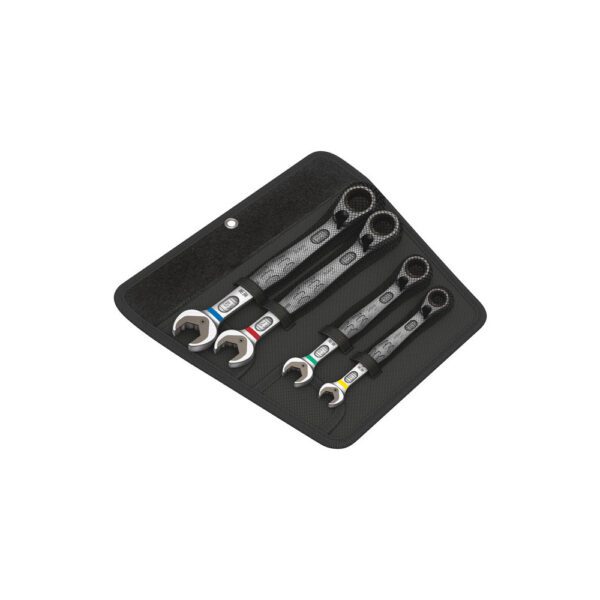 05020090001 Wera 6001 Joker Switch Juego de 4 Piezas de Llaves Combinadas con Trinquete