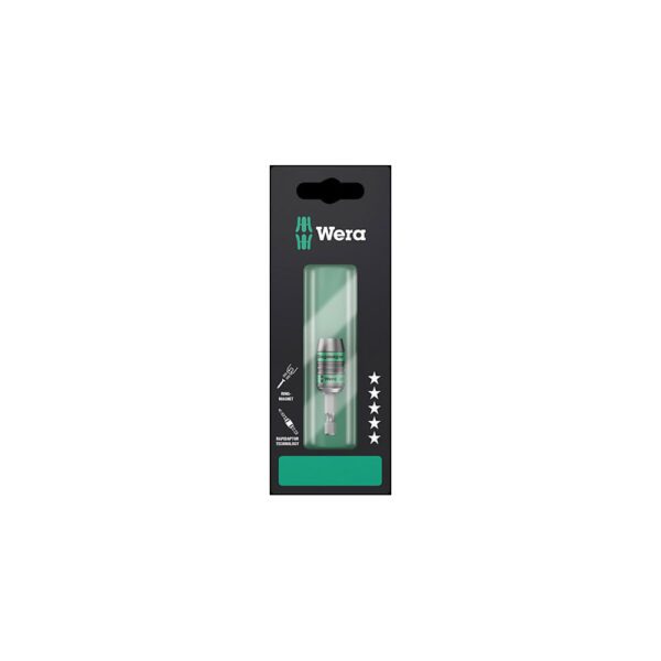 05073511001 Wera Portapuntas Universal 887/4 1/4'' Hex RR SB Rapidaptor con Imán Anular