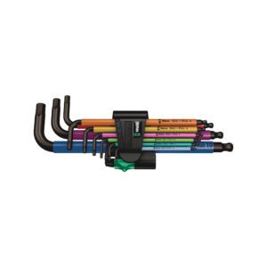 05022089001 Wera Juego de 9 Llaves Hexagonales Métricas Multicolor 950/9 Hex-Plus 1 BlackLaser