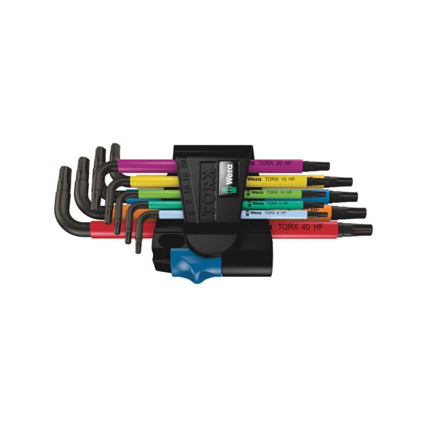 05024179001 Wera Juego de 9 Pc. 967/9 TX Multicolor HF 1 Llaves Hexagonales con Función de Sujeción