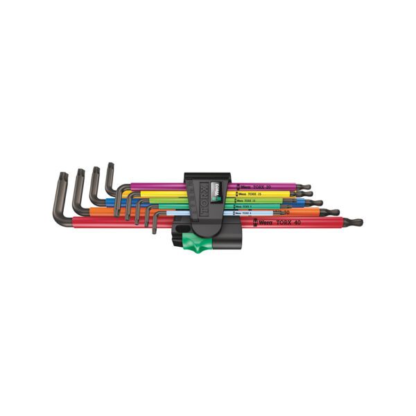 05024480001 Wera Juego de 9 Pc. 967/9 TX XL Multicolor 1 Llaves Hexagonales Largas TORX