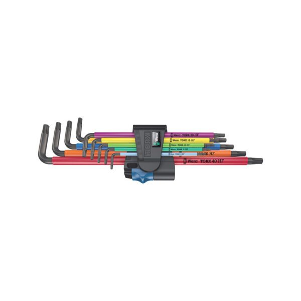 05024470001 Wera Juego de 9 Pc. 967/9 TX XL Multicolor HF 1 Llaves Hexagonales Largas con Función de Sujeción