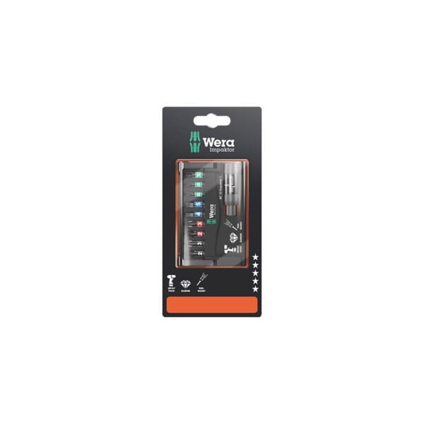 05073980001 Wera Juego de 10 piezas Impaktor 1 SB Bit-Check