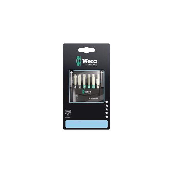 05073634001 Wera Juego de 6 piezas Acero Inoxidable 1 SB Bit-Check