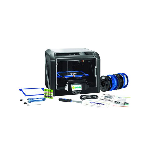 Dremel 3D45-EDU DigiLab Kit de Educación con 30 Planes de Lecciones, Curso de Desarrollo Profesional, Cámara HD Integrada y Placa de Construcción Calentada