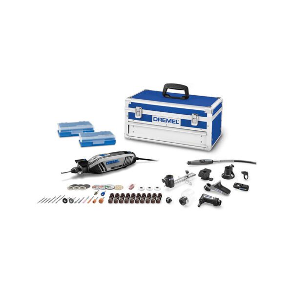 Dremel 4300/9-64 Kit de Herramienta Rotativa Versátil con 9 Accesorios, 64 Accesorios, Eje Flexible y Kit de Almacenamiento Duro