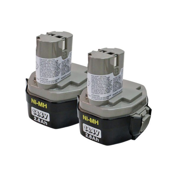 Makita 194157-8 Batería Ni-MH 14.4V 2.6Ah 1434, Estilo Pod, 2/PK