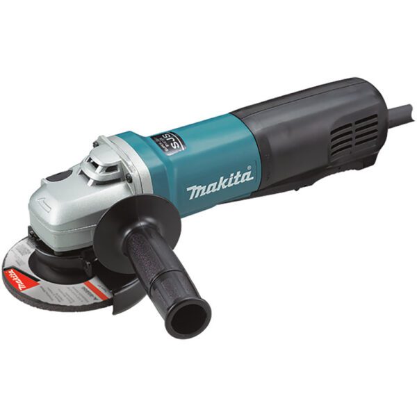 Makita 9564PC Amoladora Angular de Alta Potencia de 4-1/2'' con Cable, Interruptor de Paleta SJS