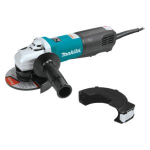 Makita 9565PCV Amoladora Angular de Alta Potencia de 5'' con Cable, Interruptor de Paleta SJS