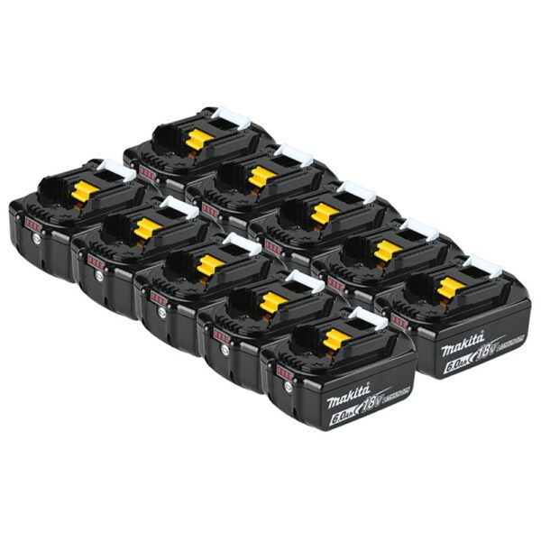 Makita BL1860B-10 Batería de Iones de Litio LXT 18V 6.0Ah, 10/PK