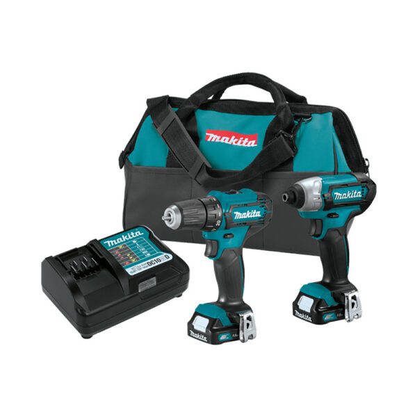 Makita CT232 Kit Combo Inalámbrico de 2 Piezas con Batería de Litio-Ion CXT de 12V max (1.5Ah)