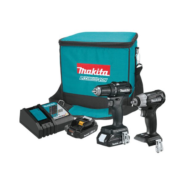 Makita CX201RB 18V LXT Kit Combo Inalámbrico Compacto sin Escobillas de Ion-Litio de 2 Piezas (2.0Ah)