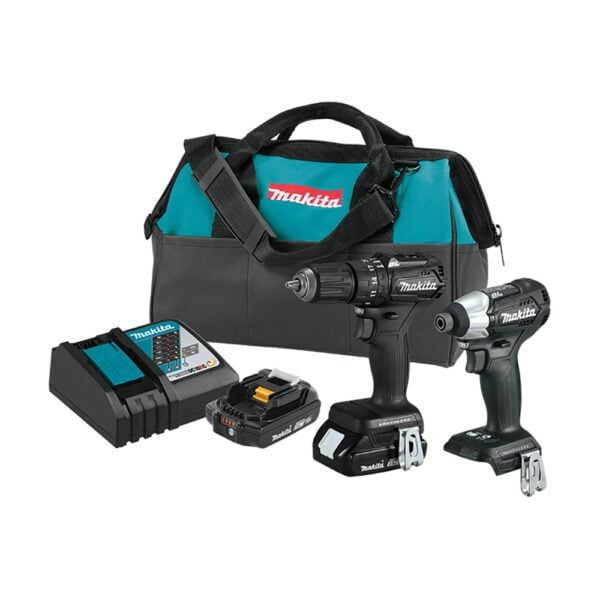 Makita CX202RB 18V LXT Kit Combo Inalámbrico Compacto sin Escobillas de Ion-Litio de 2 Piezas (2.0Ah)