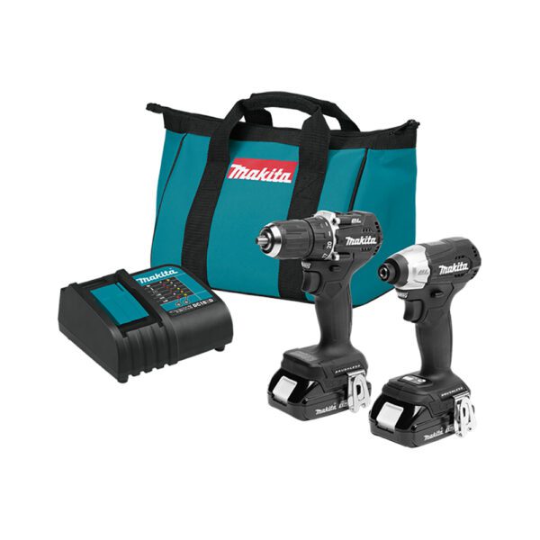 Makita CX203SYB 18V LXT Kit Combo Inalámbrico Compacto sin Escobillas de Ion-Litio de 2 Piezas (1.5Ah)