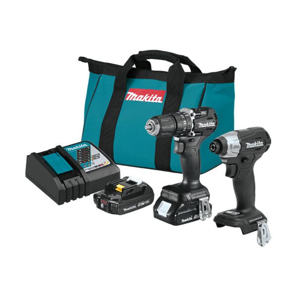 Makita CX205RB 18V LXT Kit Combo Inalámbrico Compacto sin Escobillas de Ion-Litio de 2 Piezas (2.0Ah)