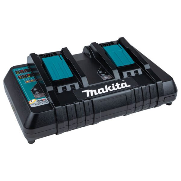 Makita DC18RD Cargador Dual Port Rápido Óptimo de Iones de Litio LXT 18V