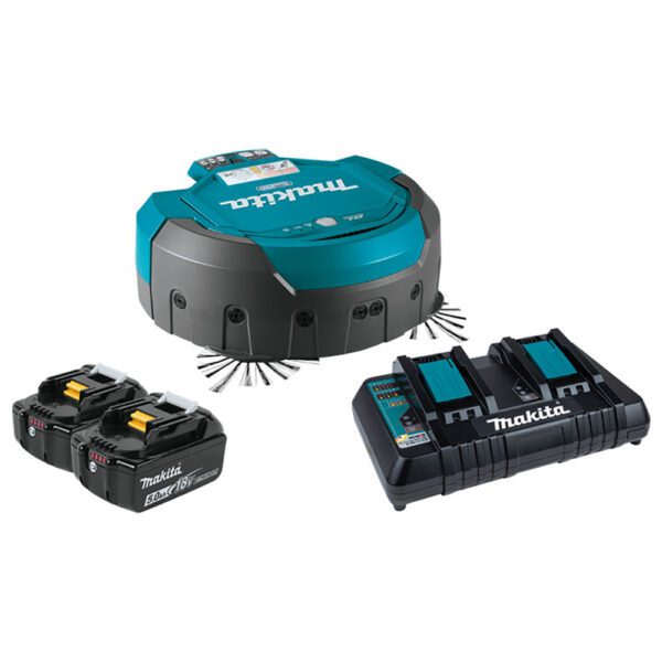 Makita DRC200PT Kit de Aspiradora Robótica Inalámbrica Sin Escobillas 18V X2 LXT (5.0Ah)