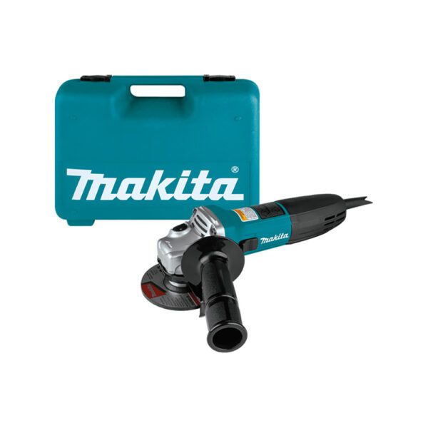 Makita GA4030K Amoladora Angular de 4'' con Cable, con estuche de herramientas